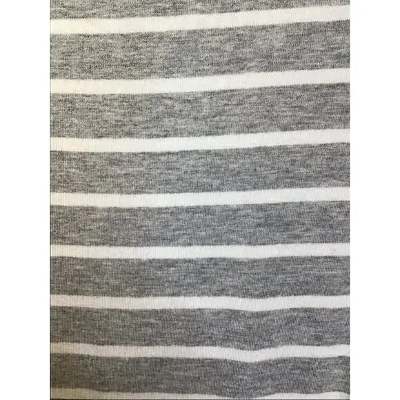 Athleta Women Scoop Neck Striped Maxi Dress Sz.Med EUC Gray Comfortable Athletic - Picture 7 of 9